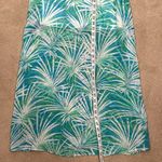CeCe  Vacation Off The Shoulder Maxi Slits Palm Tree Beach Women Dress Size 6 Photo 5