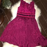 Spiegel  fuchsia dress with gemstones in waistline Photo 0