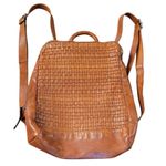 Vilenca Holland Emilia Intrecciato Woven Leather Backpack Brown Photo 1