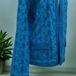 Free People Chico’s Eyelet Lace Embroidered Open Front Cardigan Jacket Size 2 Photo 6