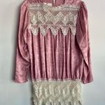 Jessica McClintock Vintage 80s Jessica McClintock Lord & Taylor Pink 100% Silk And Lace Top Size 6 Photo 0