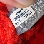 Aerie Orange Knit Mockneck Cropped Wool Blend Sweater size Small Photo 8