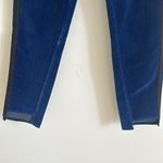 Parker Smith  Skinny Twisted Tuxedo Blue Velvet Step Pants With Stripes Size 29 Photo 6