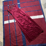 Jessica McClintock burgundy embroidered formal maxi dress 
 
Women’s 8 Photo 1