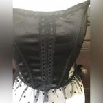 Victoria's Secret NWT Vintage Victoria’s Secret Sexy Black Sheer Polka Dot Bustier Corset Medium M Photo 4
