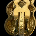 St. John  Gold Sculpted Earrings Photo 4