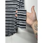 American Eagle Outfitters Soft & Sexy Plush V-Neck Striped Shirt Women's Medium Photo 3