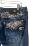 Miss Me  Y2k Size 29 Sequin Low Rise‎ Flap Pocket Dark Wash Bootcut Jeans Photo 5