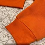 SheIn Women’s Orange Zip-Up Crop Hoodie Size Medium Photo 6