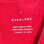Everlane NWT  Dark Pink Organic Cotton Ribbed Racerback Tank Top Women's Medium Photo 3