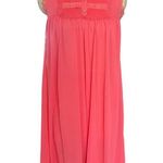 Vintage 60s Harvey Woods Salmon Pleated Sleeveless Nightgown size 34/ Small Photo 5