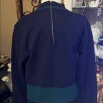 Brooks Brothers  100% wool navy block striped long sleeve dress size S  pocket Photo 7