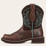 Ariat ‎ FatBaby heritage dapper western boots women’s size 7 cowgirl brown teal Photo 0