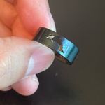 Hollow dolphin black stainless steel ring size 9.5 Photo 2