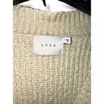 Lush Clothing NWT LUSH Striped Fuzzy Knit Cardigan Blush Tones Button-Up Sweater Womens Size S Photo 3