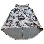 Bryn Walker  Womens Medium Gray Black Floral‎ Hi Low Sleeveless Dress Photo 0