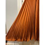 AMUR Aviva Rosette Copper Pleated Gown Size 2 | One Shoulder Formal Dres Orange Photo 13