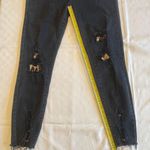 Judy Blue 7/28 Leopard Patch Black High Rise Ripped Skinny Jeans JB82168BK Photo 12