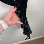 n:philanthropy  Black Velvet Ankle‎ Ribbon Lace Up Jogger Photo 4