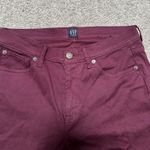 Gap 1969 Gap Denim Burgundy Curvy Skinny Jeans Photo 1