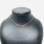 Sterling Silver “ANASTASIA” rose gold  name necklace Photo 4