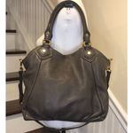 Marc Jacobs Grey Leather Top Handle Crossbody Women’s Workwear Satchel Tote Photo 1