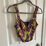 ZARA Lilac Zacquard Top Women’s Size Medium Photo 4