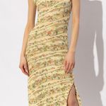 Ulla Johnson Dune Dress in Confetti open knit midi cream yellow size medium M Photo 4