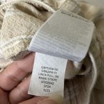 Gap Pants Womens XL Khaki Linen Blend Striped Pull On Wide Leg Boho 27” Photo 6