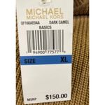 Michael Kors Mock Neckline Sweater Leopard Faux Fur Cuff NWT Size XL Photo 7