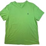 Ralph Lauren  Sport Womens‎ T Shirt Green XL Short Sleeve Blue Polo Logo Preppy Photo 0