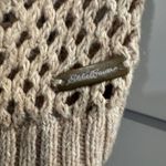 Eddie Bauer  Open Knit Cardigan Sweater Beige Women's 2XL Lightweight Duster Photo 6