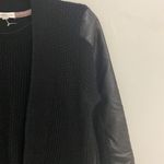 Coco + Jaimeson  women’s black asymmetrical 100% acrylic short Cardigan size M/L Photo 2