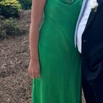 Loft Elegant Kelly Green Slip Midi Dress Photo 2