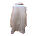 Christian Dior Vintage  Pink Satin Pearl Button‎ Lace Collar Gown Stain Photo 12