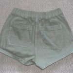 PacSun Paperbag Sage Light Green Cargo Jean Shorts With Elastic Waist Band Sz Xs Photo 1