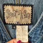 Vintage Streetwear Jean Vest Blue Size 6 Photo 12