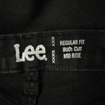 Lee  SZ 10M Bootcut Jeans Mid-Rise Regular Fit Stretch Zip-Fly Pocket Black Women Photo 7