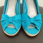 Life Stride Ronda Turquoise Silk Wedge Espadrille Photo 2