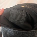 Coach Jet Black Pebbled Leather Shoulder Bag Photo 6