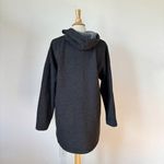 Metropolitan Cozy Charcoal Gray Hooded Zip-Up Jacket Photo 7
