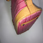 Dooney & Bourke Pink Croc Leather Satchel Crossbody EUC Photo 4