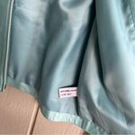 Saks 5/48 Leather Zip Blazer Jacket in Metallic Blue Size 2 Photo 5