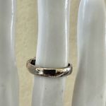 Unique Sterling Silver & 14K Gold Ring with Blue Faceted Stone Photo 1