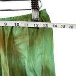 Robin Kaplan Midi Skirt Size 2 Green Silk Hand Dyed Boho Ethereal Forest Fairy Photo 9