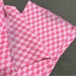 Emory park  Pink Checkered Wide-Leg Pants Photo 4