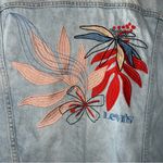 Levi's Levi’s Jean Jacket Ex-Boyfriend Trucker Jean Jacket Size XL w/Embroidery on Back Photo 5