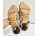 Bourne Samantha Embellished Rhinestone Mesh Pointed Pump Heels Silver Women's 38 Size 8 Photo 7