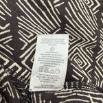 Volcom size small vinyl club tank crossover back tank top brown cream print Photo 4