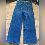 Free People  Women’s Sz 27 Wales Wide Leg‎ High Waisted Cropped Jeans Photo 6